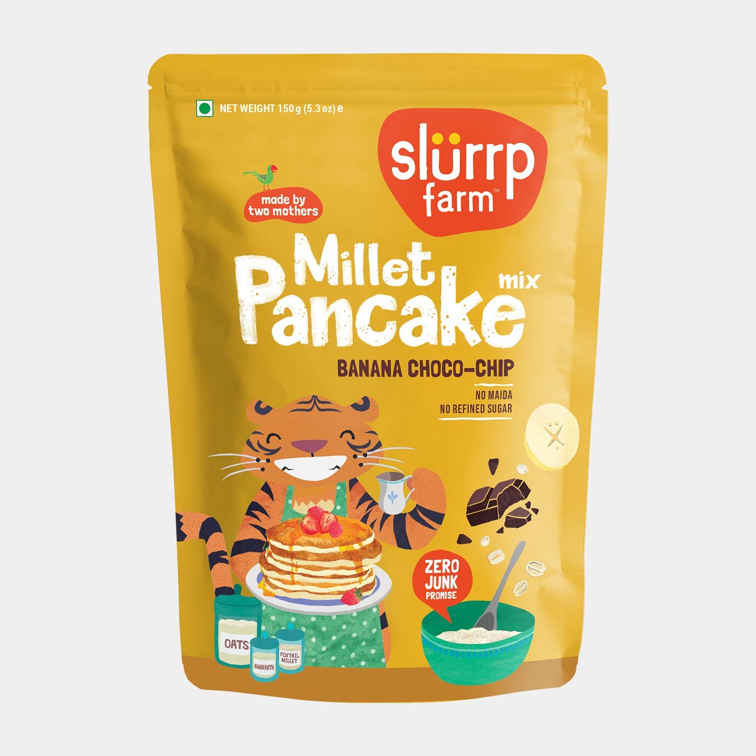 Pancake : Banana Choco-Chip Millet Pancake